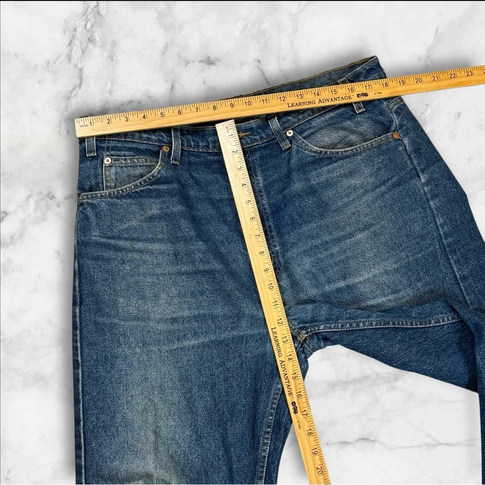 Vintage Levi’s 1996 Orange‎ Tab Men’s Faded Blue Jeans 38x30 505 Reg Straight